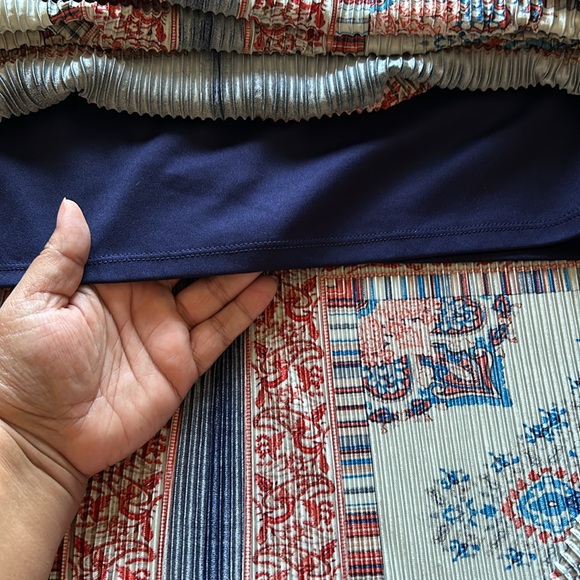 Christopher Banks | Women’s Maxi Dress Plus 14 Micro Pleat Satin Stretch Boho - Picture 5 of 13